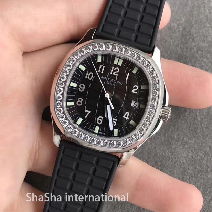 【JJ厂超A】百达AQUANAUT 5067系列钻圈女士黑面复刻手表 (1).jpg