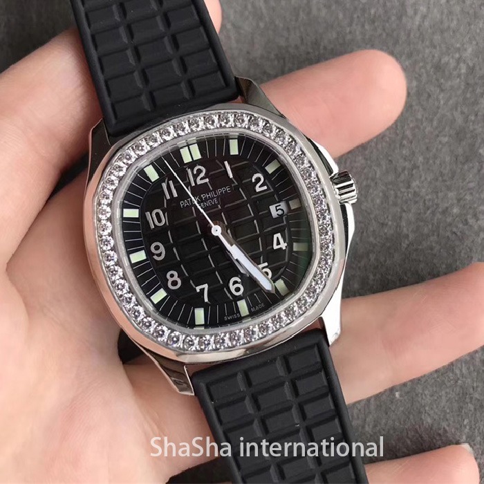 【JJ厂超A】百达AQUANAUT 5067系列钻圈女士黑面复刻手表 (2).jpg