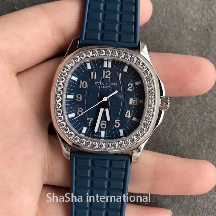 【JJ厂超A】百达AQUANAUT 5067系列钻圈女士蓝面复刻手表.jpg