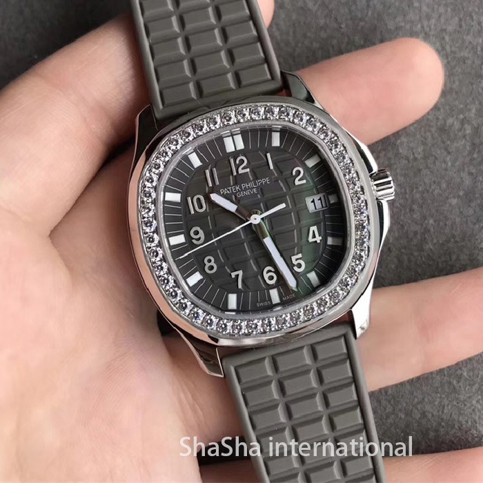 【JJ厂超A】百达AQUANAUT 5067系列钻圈女士灰面复刻手表 (2).jpg