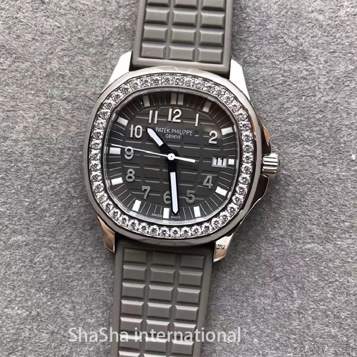 【JJ厂超A】百达AQUANAUT 5067系列钻圈女士灰面复刻手表 (5).jpg