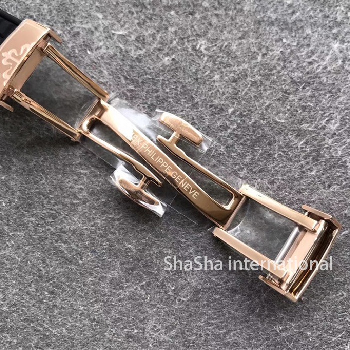 【台湾厂】百达翡丽AQUANAUT 5067系列钻圈表金壳黑面女士一比一精仿手表 (8).jpg