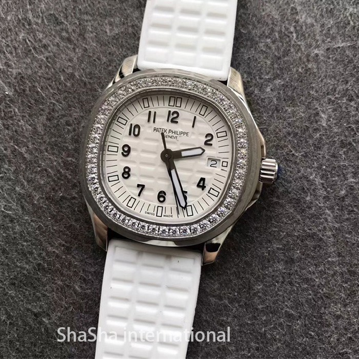 【台湾厂】百达翡丽AQUANAUT 5067系列钻圈白面一比一精仿女表 (5).jpg