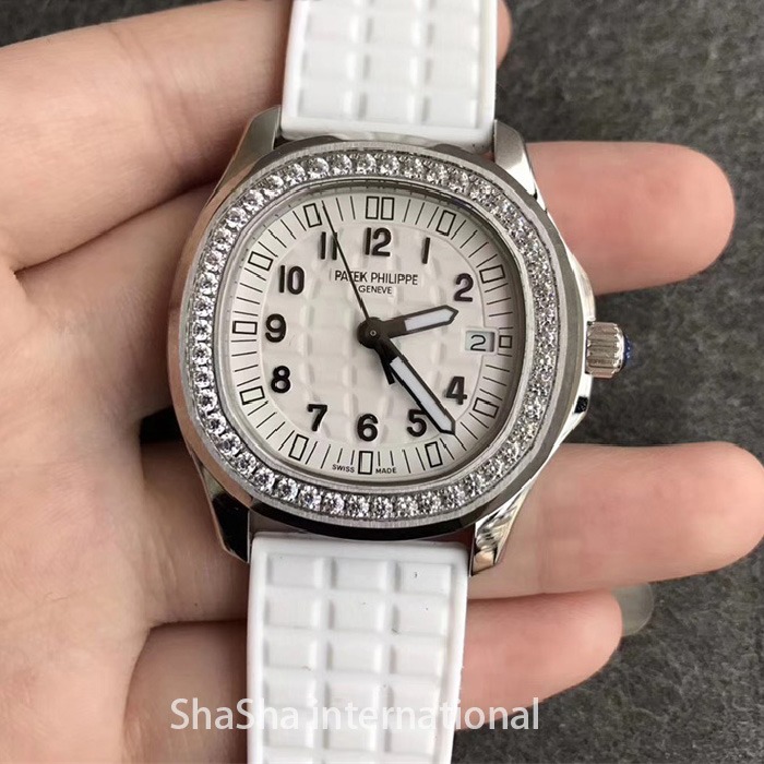 【台湾厂】百达翡丽AQUANAUT 5067系列钻圈白面一比一精仿女表.jpg