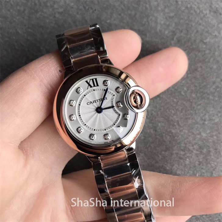 【V6厂超A】卡地亚蓝气球小号28mm玫金圈精仿女表 (2).jpg
