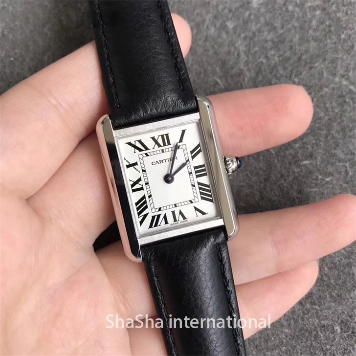 【GP厂超A】卡地亚女款SOLO坦克系列鳄鱼皮带版精仿手表 (2).jpg