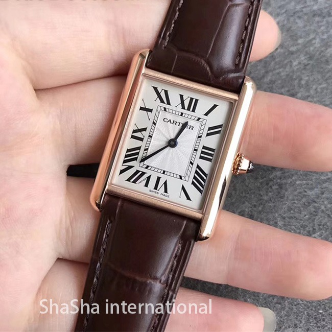 【TK厂】卡地亚坦克系列TANK LOUIS金壳中号精仿手表 (1).jpg