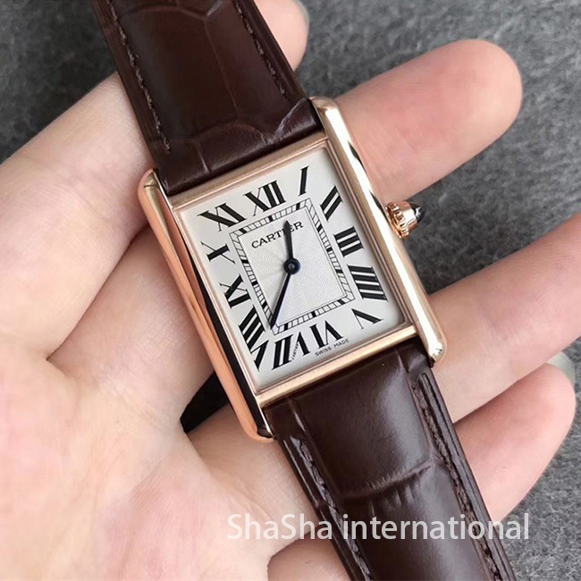 【TK厂】卡地亚坦克系列TANK LOUIS金壳中号精仿手表 (2).jpg