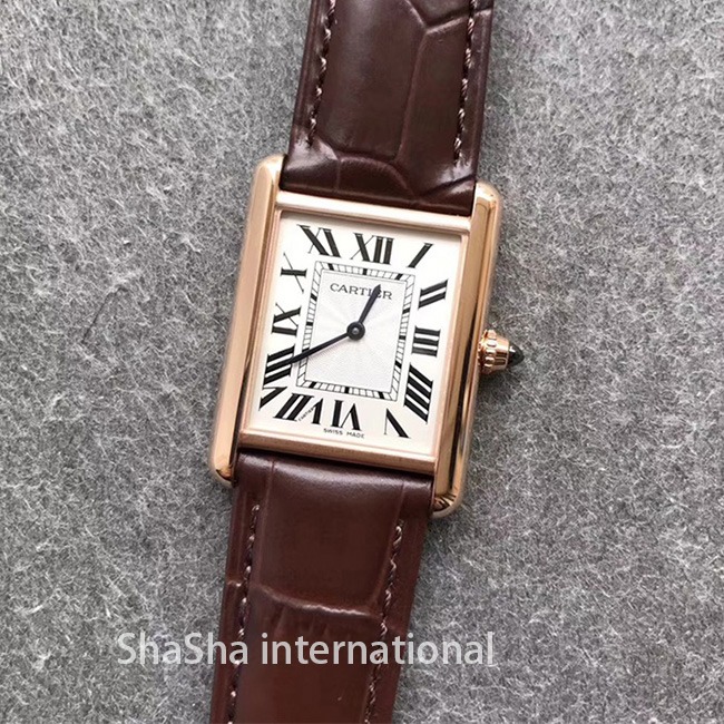 【TK厂】卡地亚坦克系列TANK LOUIS金壳中号精仿手表 (5).jpg
