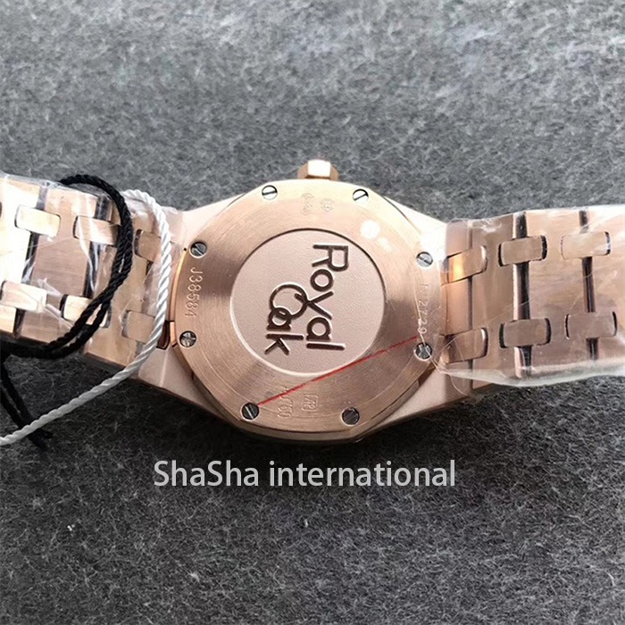 【OM厂】爱彼AP皇家橡树系列“霜金”女装超薄石英全金香槟面精仿手表 (6).jpg