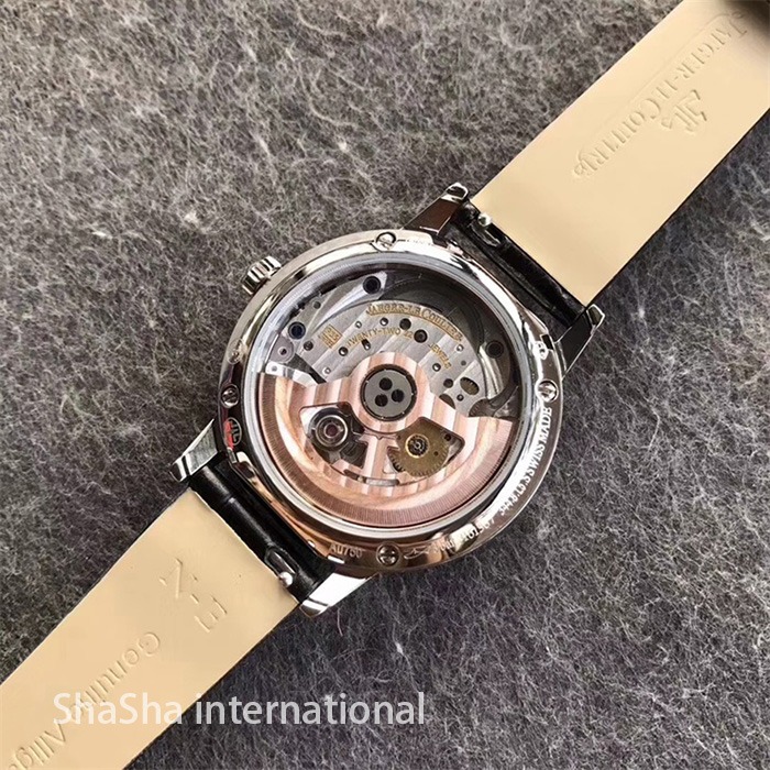 2017日内瓦表展积家约会系列大月相白壳皮带女士精仿手表 (5).jpg