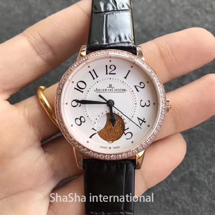 2017日内瓦表展积家约会系列大月相钻圈金壳皮带女士精仿手表.jpg