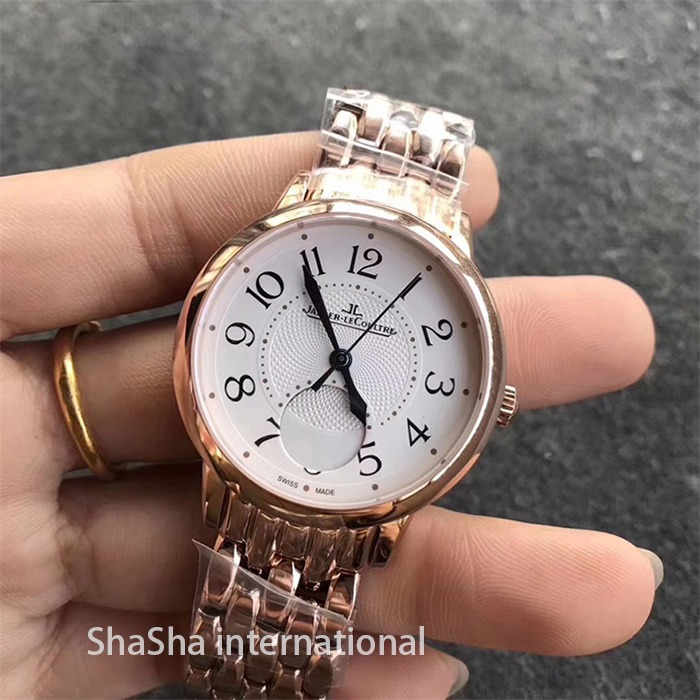 2017日内瓦表展积家约会系列大月相金壳钢带女士精仿手表 (2).jpg