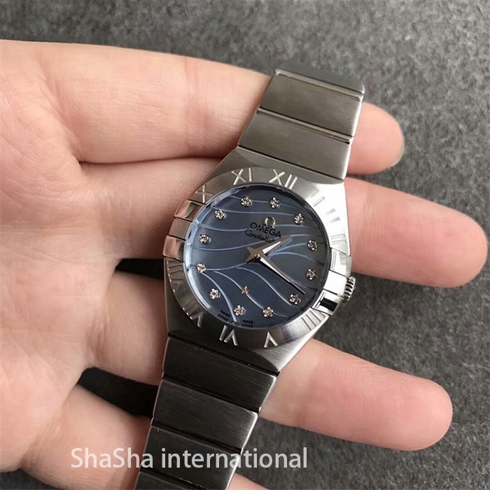 【SSS厂超A】欧米茄（Omega）星座系列蓝面石英女士一比一精仿手表 (1).jpg