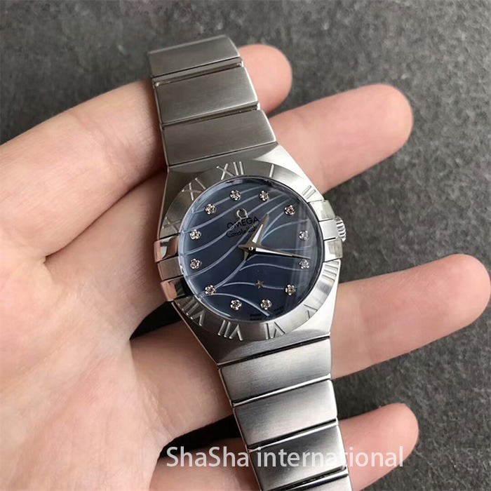 【SSS厂超A】欧米茄（Omega）星座系列蓝面石英女士一比一精仿手表 (2).jpg