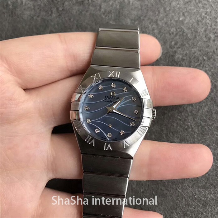 【SSS厂超A】欧米茄（Omega）星座系列蓝面石英女士一比一精仿手表.jpg
