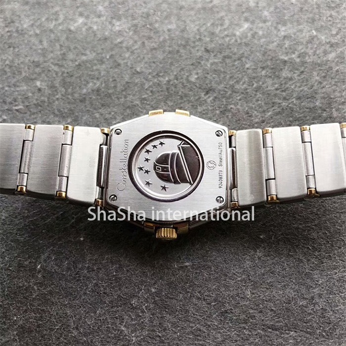 【SSS厂超A】欧米茄（Omega）星座系列白面间金钻圈石英女士一比一精仿手表 (6).jpg