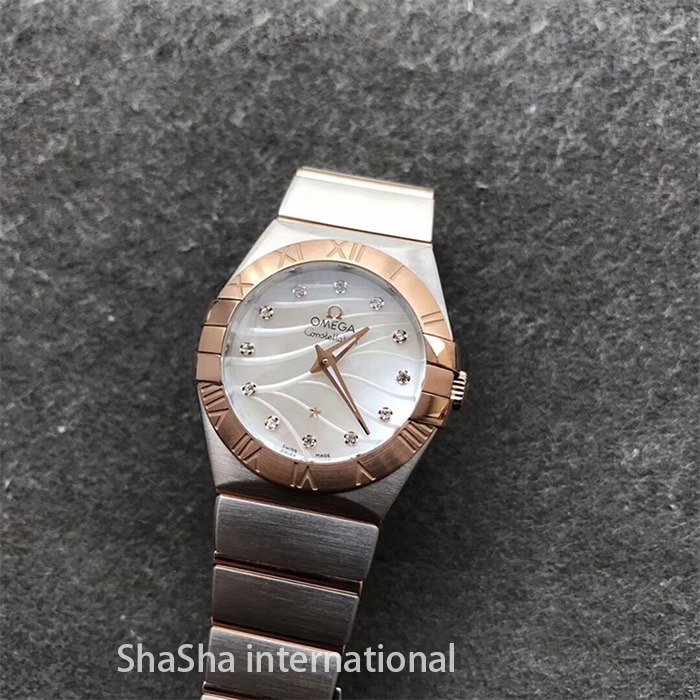 【SSS厂超A】欧米茄（Omega）星座系列白面间金石英女士一比一精仿手表 (3).jpg
