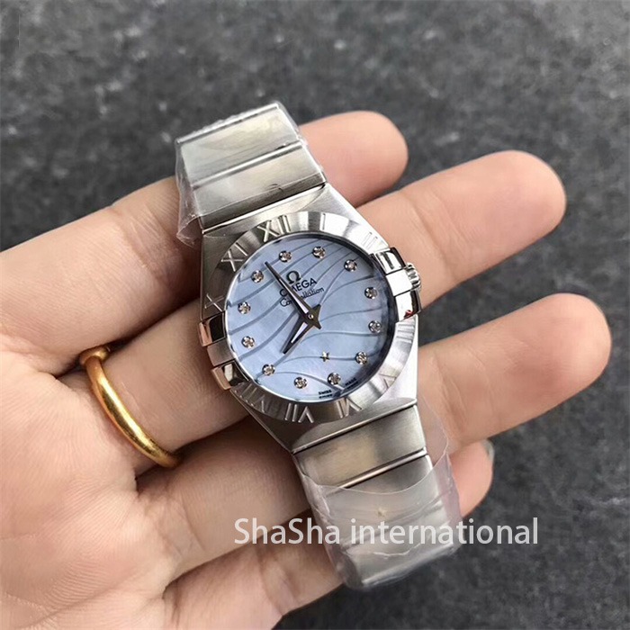 【SSS厂超A】欧米茄（Omega）星座系列蓝面一比一石英手表 (5).jpg