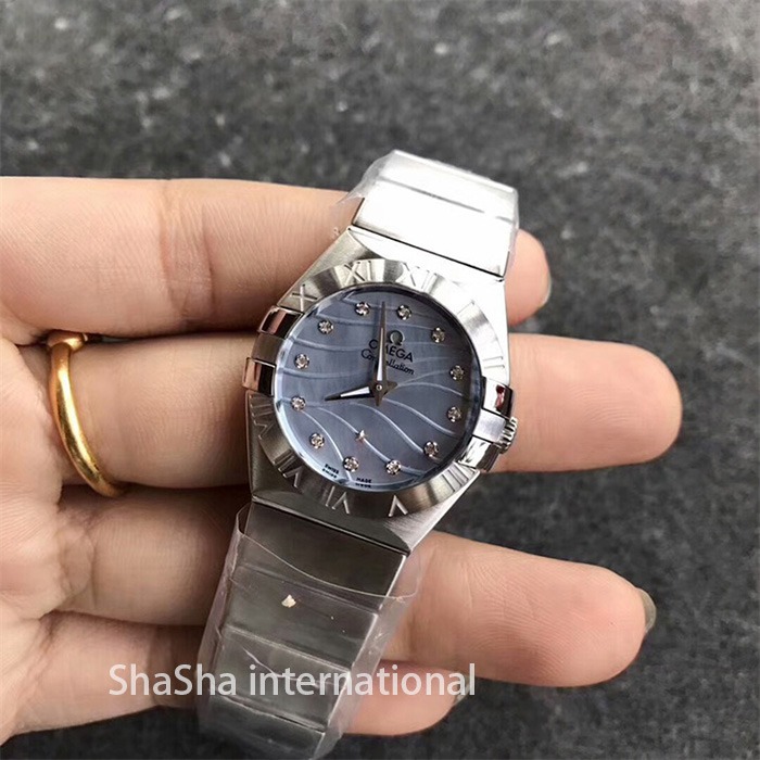 【SSS厂超A】欧米茄（Omega）星座系列蓝面一比一石英手表 (7).jpg