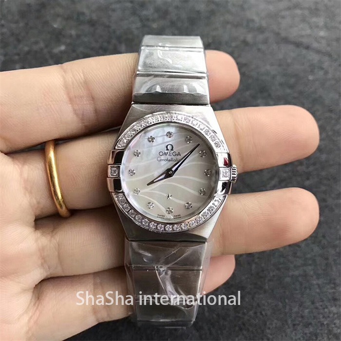 【SSS厂超A】欧米茄（Omega）星座系列钻圈白面一比一石英手表.jpg