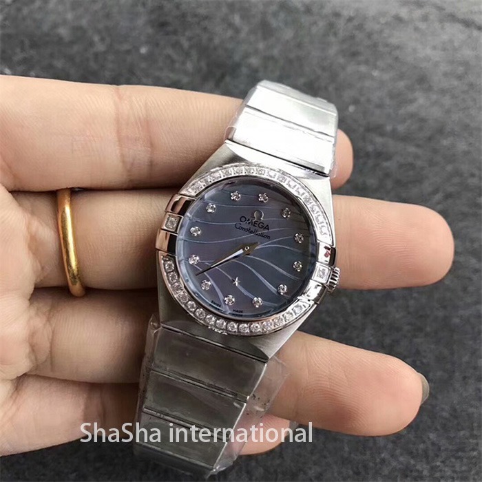 【SSS厂超A】欧米茄（Omega）星座系列钻圈蓝面一比一石英手表 (5).jpg