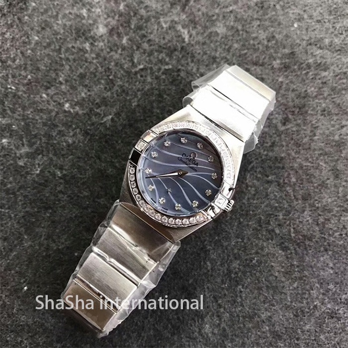 【SSS厂超A】欧米茄（Omega）星座系列钻圈蓝面一比一石英手表 (8).jpg