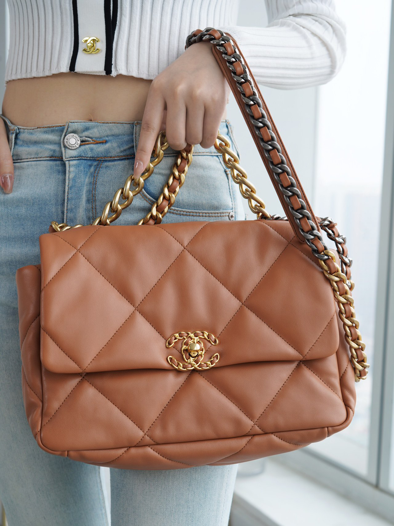 CHANEL-19 라지 핸드백 (20CM)-17