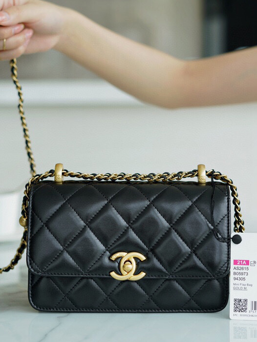 CHANEL-골드볼 체인플랩 크로스백-100