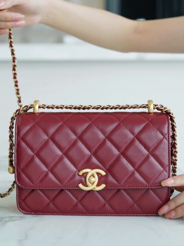 CHANEL-골드볼 체인플랩 크로스백-241