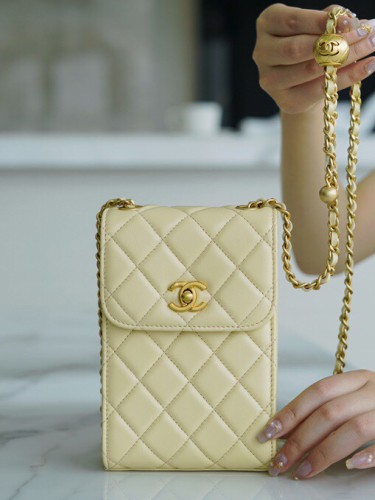 CHANEL-골드볼 폰백-248