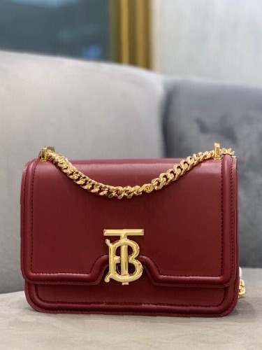 BURBERRY-버버리 레더 체인 TB 백-56