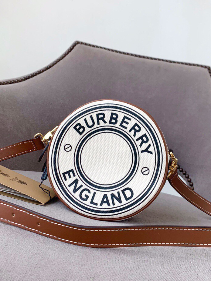 BURBERRY-버버리 로고 그래픽 캔버스 레더 루이스 백-61