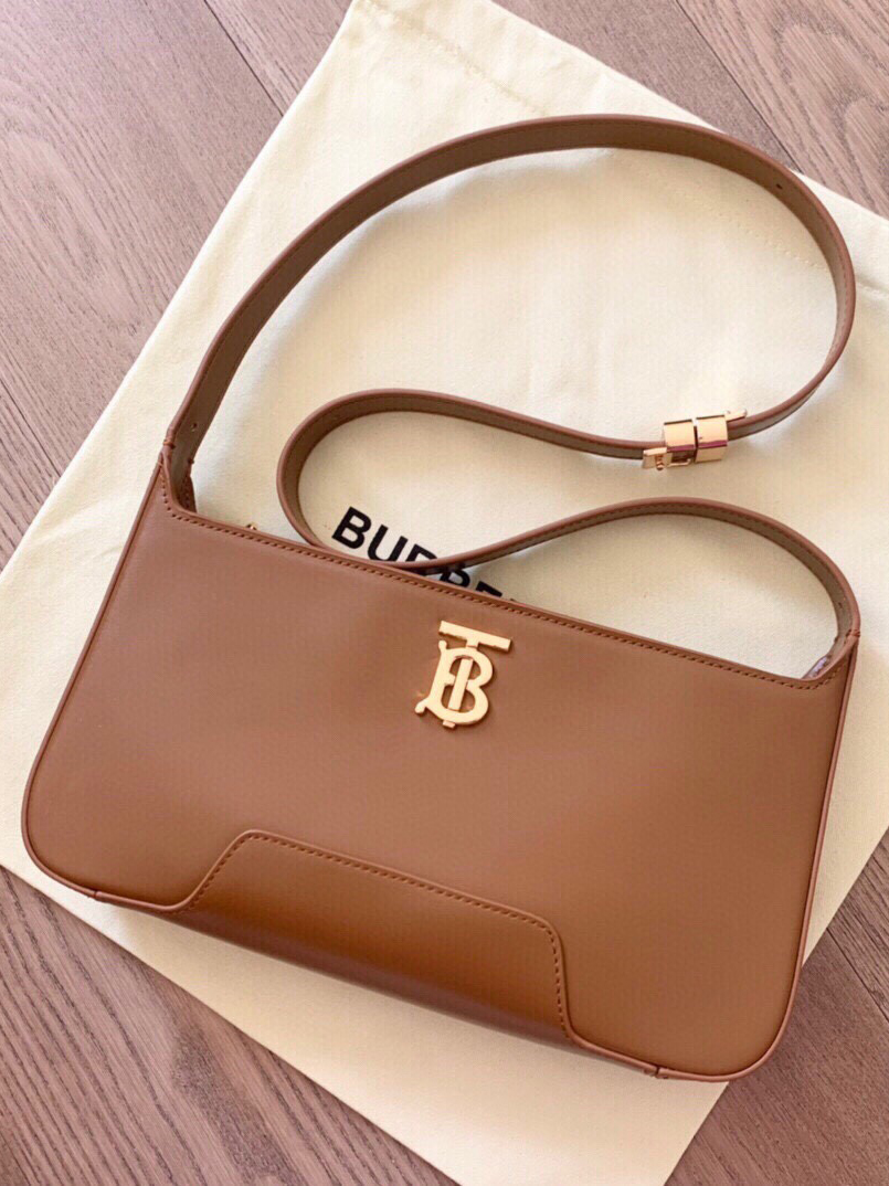 BURBERRY-버버리 레더 TB 숄더백-70