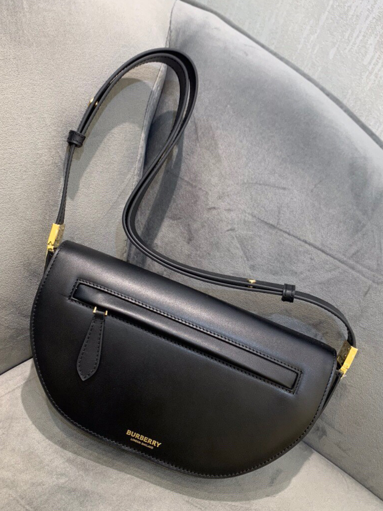 BURBERRY-버버리 투톤 레더 올림피아 백-79