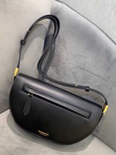 BURBERRY-버버리 투톤 레더 올림피아 백-79