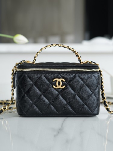 CHANEL-코스메틱백 베니티백 직 사각-274