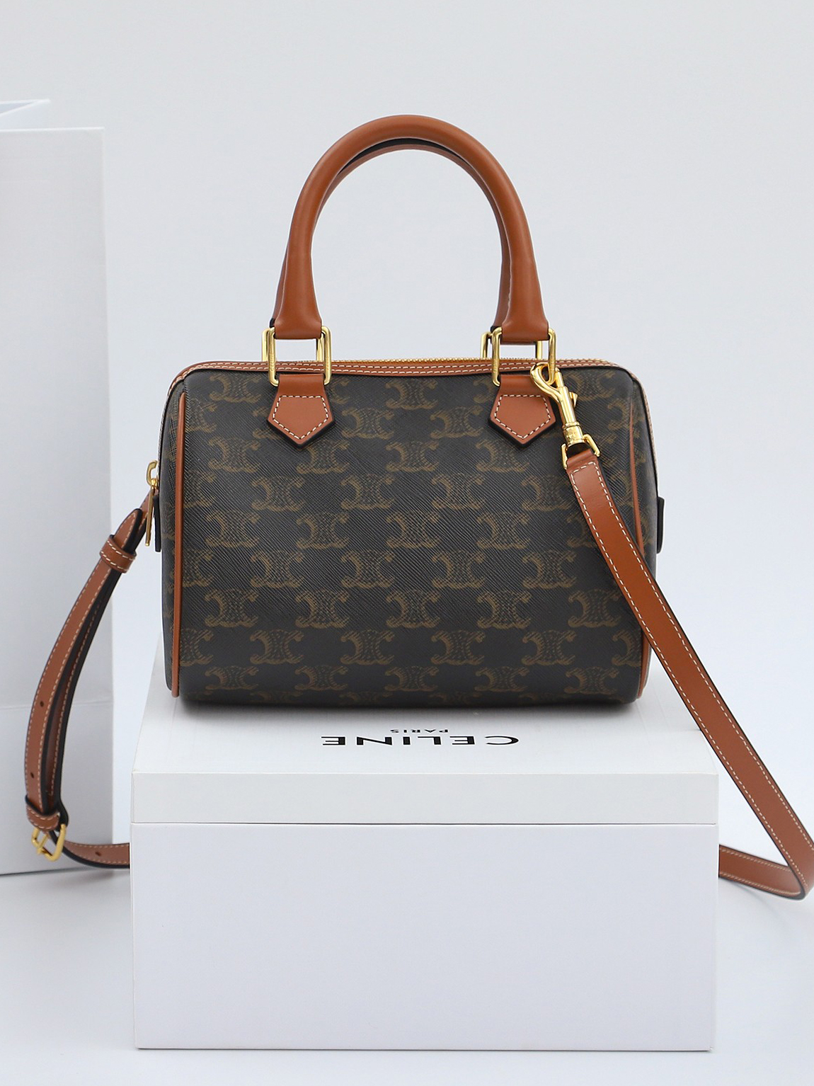 CELINE-트리오페 보스턴 백-1