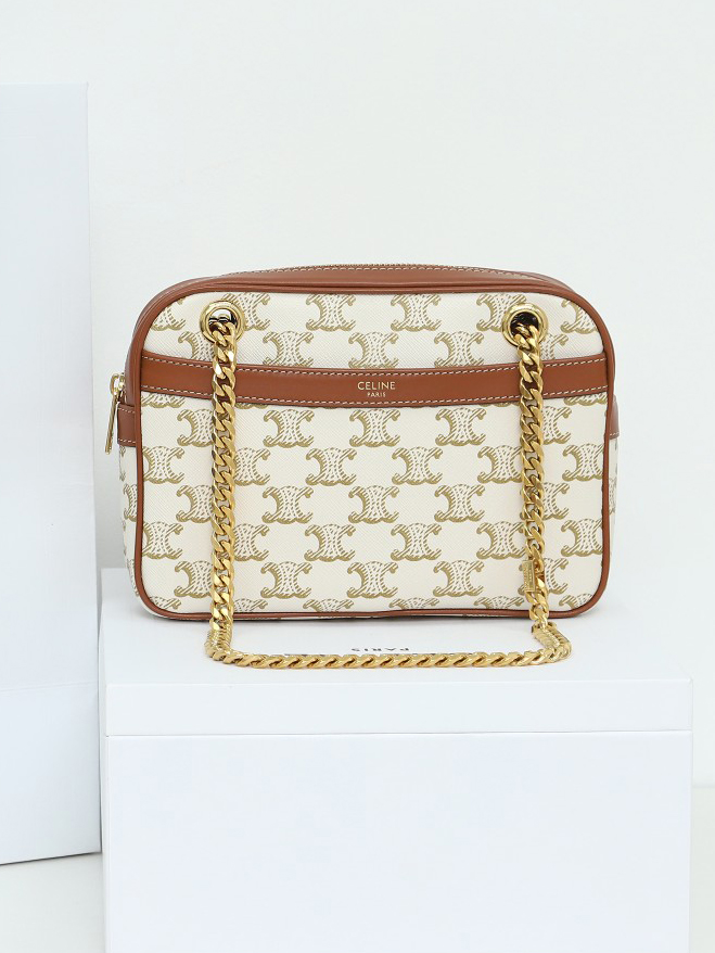 CELINE--트리오페 파타팡스 숄더백-3