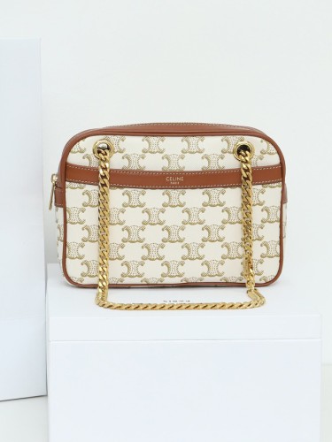 CELINE--트리오페 파타팡스 숄더백-3