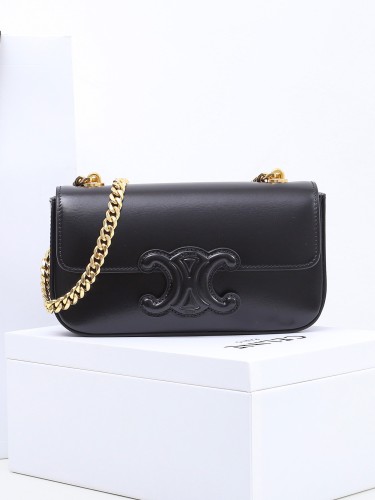 CELINE-퀴르 트리오페 체인 숄더백-28