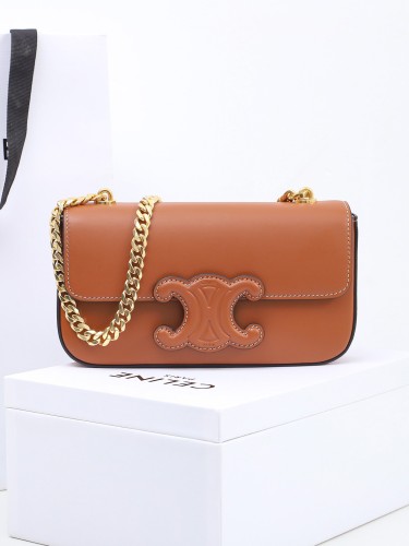 CELINE-퀴르 트리오페 체인 숄더백-29