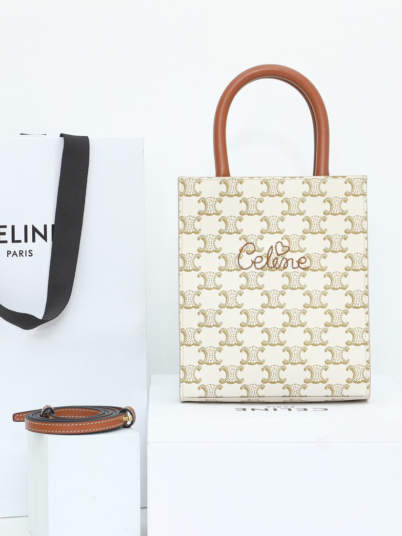 CELINE-트리오페 버티컬 카바스백 미니-42