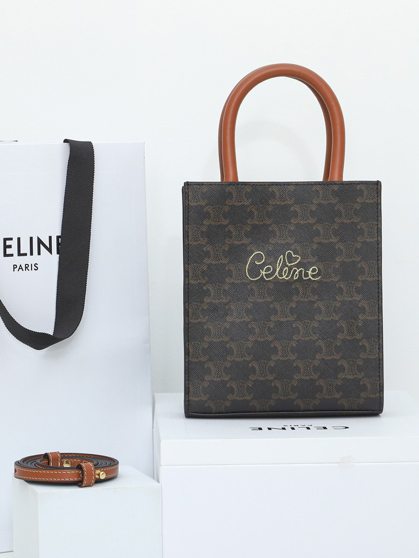 CELINE-트리오페 버티컬 카바스백 미니-43