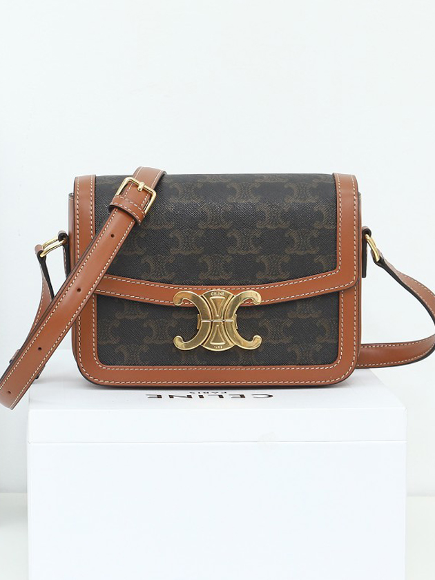 CELINE-트리오페 캠버스 숄더백-45