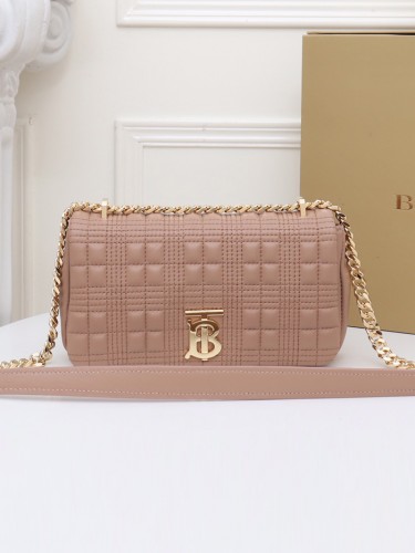 BURBERRY-버버리 스몰 퀼팅 램스킨 롤라 백-1