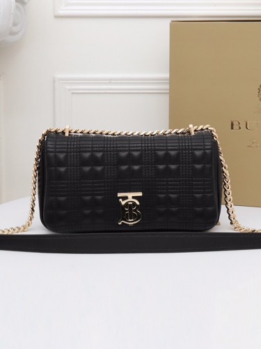 BURBERRY-버버리 스몰 퀼팅 램스킨 롤라 백-2