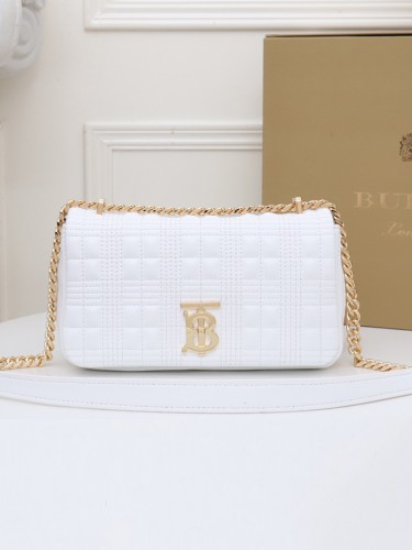 BURBERRY-버버리 스몰 퀼팅 램스킨 롤라 백-3