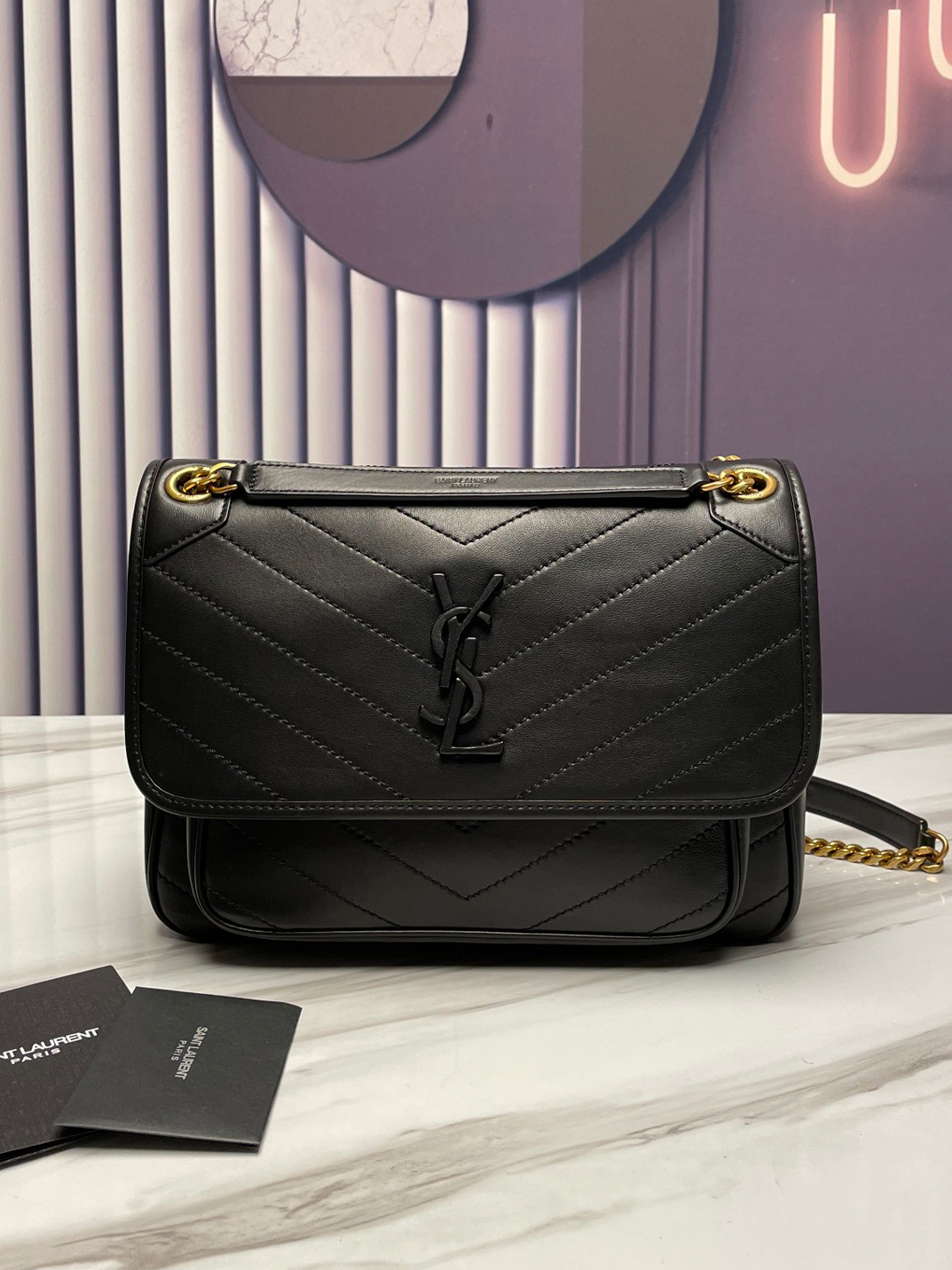 YSL-니키 미디엄 숄더백-8