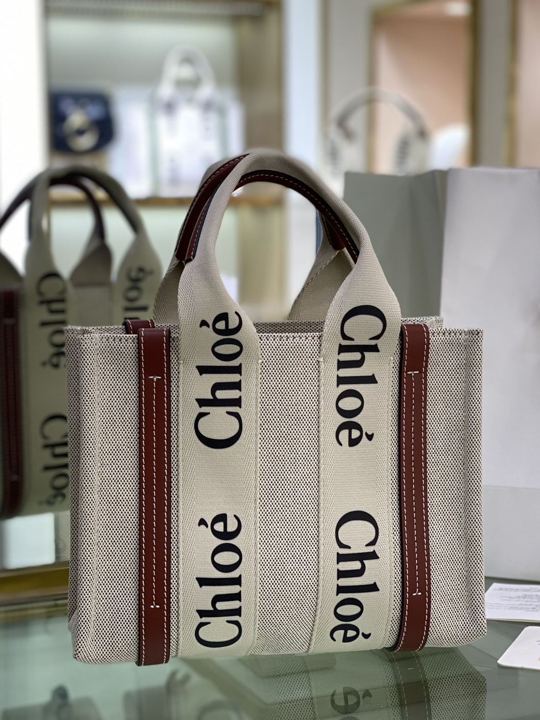 CHLOE-카버스 우디백 스몰-1